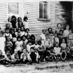 Cherry Tree Grade School 1937. Teachers are Sally Gore and Lucile von Pechy. Cherry Tree Grade School 1937