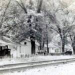 The first camp at Dehue courtesy of Lillian Porter Smith The first camp at Dehue