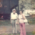 Willis Hatfield and Texie Biggs taken in Dehue in 1970s where Willis was living with his daughter June Rutherford. Courtesy of Lillian Porter Smith. Willis Hatfield and Texie Biggs