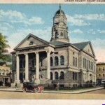 Old Logan County WV Court House Postcard