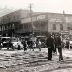 1920s Oakford Ave, Richwood, WV courtesy of Ray Waller. The building on the far left is the Mcclung Hospital. Ref. Image WV4699. 1920s Oakford Ave, Richwood, WV