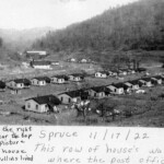 1922 Blair before the road was built. <br /> Courtesy of Emmett Ray Adkins. 1922 Blair, WV