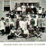 Student Body and Teachers at Latrobe<br />1922 Man High School Yearbook. 1922-man-high-school-p72a