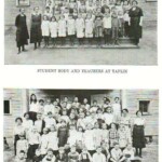 Student Body and Teachers at Taplin and Earling<br />1922 Man High School Yearbook. 1922-man-high-school-p74