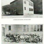 School Building and Student Body and Teachers at Mallory<br />1922 Man High School Yearbook Courtesy of Corby Walls. 1922-man-high-school-yearbook-photo-p70-mallory-school