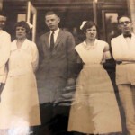 1925 Dr. Moore and other doctors and nurses, Logan County, WV.