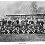 1931 Logan High School football team with Adolph (Rudy) Marushi (last in top in white). Photo submitted by Bill Marushi, nephew. 1931 Logan High School Football Team