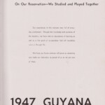 1947 LHS Guyana Yearbook, Page 7. 1947-guyana-yearbook-page-7