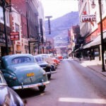 1950s Stratton Street, Logan, WV courtesy of Dewey Stepp. Image 1642. 1950s Stratton Street, Logan, WV