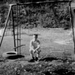 Photo courtesy of Ralph Mccneely. He write: The tracks behind me are the tracks that used to go through the park. This was one of the little houses when you first go into the park. Little Buffalo Creek, Logan County, WV