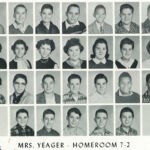 1960 Homeroom 7-2, Mrs Yeager. 3-1st David Midkiff, 6th Joe Coppolo. 1960 Homeroom 7-2, Mrs Yeager