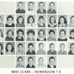 1960 Homeroom 7-8, Miss Clark. 1-3 Arnold Booth, 1-4 Grover Wellman, 2-1 Mary Newman, 2-2 Sharon Justice, 2-4 Elsie Dyer, 2-5 Kay Smith, 2-6 Betty Lewis, 3-2 Sharon Vance, 3-4 Margie Blankenship, 3-5 Linda Husarick, 3-6 Carol Smith, 3-7 Linda Daughtery, 4-3 Johnny Rainwater, 4-5 Jesse Martin, 4-6 Douglas Cobbs, 4-7 Obbie Cobbs, 5-4 Michael Lowe. 1960 Homeroom 7-8, Miss Clark
