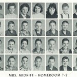 1960 Homeroom, 7-9, Mrs. Midkiff. 2-1st Juanita Johnson, 4-2 Raymond Hensley, 7th James Lee. 1960 Homeroom, 7-9, Mrs Midkiff