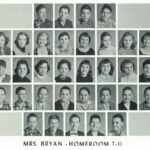 1960 Homeroom 7-11, Mrs Bryan. 1-3rd Richard Akins, 2-7 Susan Bovina, 4-2nd Richard Samson, 3rd Robert "Bobby" Smith, 4th Johnny Sayre, 5th Eddie "Chubby" Morrison, 5-2nd Danny Greene. 1960 Homeroom 7-11, Mrs Bryan