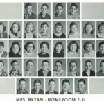 1960 Homeroom 7-11, Mrs Bryan. 1-3rd Richard Akins, 2-7 Susan Bovina, 4-2nd Richard Samson, 3rd Robert "Bobby" Smith, 4th Johnny Sayre, 5th Eddie "Chubby" Morrison, 5-2nd Danny Greene. 1960 Homeroom 7-11, Mrs Bryan