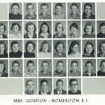1960 Homeroom 8-1, Mrs. Gordon. 1- 1st Bob Evans, 2nd Johnie Gore, 3rd Richard Marsh, 4th Jerry Browning. 2: 1st Lema Conley, 2nd Bessie Perdue, 4th Joan McClellan, 8th Sandra Black. 3 1st Patricia Curry, 3 Dottie Farmer, 4 Sandra Lowe, 5 Sharon Nagy 4- 2nd Jasper Browning, 3rd Johnny Tipton, 4th David Scott, 5th Donald Craddock, 6th Paul Dyer, 7th Roger Gore, 1960 Homeroom 8-1, Mrs. Gordon