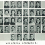 1960 Homeroom 8-1, Mrs. Gordon. 1- 1st Bob Evans, 2nd Johnie Gore, 3rd Richard Marsh, 4th Jerry Browning. 2: 1st Lema Conley, 2nd Bessie Perdue, 4th Joan McClellan, 8th Sandra Black. 3 1st Patricia Curry, 3 Dottie Farmer, 4 Sandra Lowe, 5 Sharon Nagy 4- 2nd Jasper Browning, 3rd Johnny Tipton, 4th David Scott, 5th Donald Craddock, 6th Paul Dyer, 7th Roger Gore, 1960 Homeroom 8-1, Mrs. Gordon