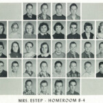 1960 Homeroom 8-04, Mrs. Estep. 1- 1st Larry Hurt, 3rd James Mullins 2-1st Radean Craddock, 4th Mary Cooper, 5th Annette Castelli, 7th Cora Robinette, 8th Della Dalton 3- 4th Kathy Burgess 1960 Homeroom 8-4, Mrs. Estep