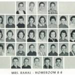 1960 Homeroom 8-6, Mrs. Rahal. 1 1st Denver McCloud, 4th Harlan Podunavac, 2 - 3rd Mary Ethel Cooper, 5th Elizabeth Haynor, 8th Peggy Young 3- 2nd Linda Vankovich, 7th Jean Sayre, 8th Rita Taylor 4- 4th Thomas Rainwater, 5th Daniel Egnor, 6th Jerry Johnson, 8th Randolph Gilbert 5- 1st Tennis Ford, 2nd Larry Pauley, 5th Paul Pichardo. 1960 Homeroom 8-6, Mrs. Rahal