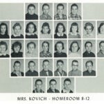 1960 Homeroom 8-12, Mrs. Kovich. 1- 1st John McCormack 2- 1st Ovaltine Thompson, 3rd Wilma Workman 3- 2nd Connie Christian, 3rd Letha Bazzilla, 4th Barbara Tacket, 6th Carol Pennington, 7th Manuel Ojeda 4- 2nd Roger Bumgarner, 3rd Ronald Vance, 5th Michael Barker, 6th Lee Browning 5- 2nd James Spence, 3rd James Fisher. 1960 Homeroom 8-12, Mrs. Kovich