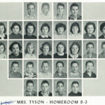 1960 Homeroom 9-3, Mrs. Tyson. 3- 4th Sandy Tabor, 6th Janice Vaughn 5- 1st Danny Allen, 4th Dennis Allen. 1960 Homeroom 9-3, Mrs. Tyson