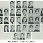1960 Homeroom 9-6, Mr. Lowe. 3-1st Nancy Conley, 2nd Martha Frye 4- 5th Jim Wagner. 1960 Homeroom 9-6, Mr. Lowe