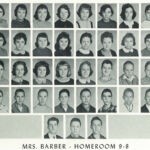 1960 Homeroom 9-8, Mrs. Barber. 2- 2nd- Lilly Bryant, 3rd Carolyn Crabtree, 4th Patty Richardson, 8th Jo Sheen 3- 5th Linda Harless, 8th Earl Fowler 4- 5th Richard Greene, 6th Bob Szakal, 8th Alex Nagy. 1960 Homeroom 9-8, Mrs. Barber