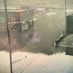 1963 flooding at Mount Gay showing the Esposito Building courtesy of Bob Piros. 1963 flooding at Mount. Gay, Logan County, WV