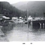 1963 Flood photo from the collection of Julia and Walter Shelton, courtesy of Ralph Mcneely and the Museum in the Park. 1963 Flood, Logan, WV