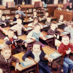 1965 West Logan Grade School, Mrs. Dobbins First Grade Class courtesy of Dale Lezu. (1) Dale Lezu, (2) ????, (3) Tracy Hager, (4) ????, (5) Ebenetta Staggs, (6) Karen Bryant, (7) Mark Mareske, (8) ????, (9) Kevin Smith (Lacy Smith’s son), (10) ????, (11) ????, (12) ????, (13) Donna Murray, (14) Ronnie Bailey, (15) ????, (16) ????, (17) “Crockett” Fisher, (18) Tammy Staggs, (19) ????, (2) ????, (21) Bobby Mullins, (22) Lee Ann Coleman, (23) ????, (24) Erna Ellis, (25) Mrs. Dobbins. If you can identify anyone, please leave a comment and reference photo 8134. 1965 West Logan, Logan County, WV, West Logan Grade School, Mrs. Dobbins First Grade Class