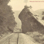 About 1906, Whitcombs Rock east of Fayette, WV. About 1906, Whitcombs Rock east of Fayette, WV.