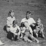 Audrey Augustine with her cousins