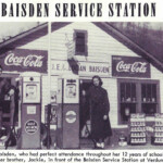 1955 LHS Yearbook photo 1955 Baisden Service Station Verdunville, WV