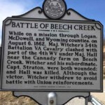 Courtesy of Dwight Williamson. He writes: Stratton lived at Holland Lane in Logan in the first brick house built in the town. Stratton Street is named for him. Battle of Beech Creek Historic Marker