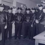 City of Logan, WV Police Dept., 1960. L-R, Hugo Evans (Police Chief); 3rd, George Farmer; far right on the end, Paul R. Wellman Sr. Photo courtesy of Brad Johnson. If you can name any of the others, please leave a comment and reference photo 113461. City of Logan, WV Police Dept., 1960.