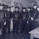 City of Logan, WV Police Dept., 1960. L-R, Hugo Evans (Police Chief); 3rd, George Farmer; far right on the end, Paul R. Wellman Sr. Photo courtesy of Brad Johnson. If you can name any of the others, please leave a comment and reference photo 113461. City of Logan, WV Police Dept., 1960.