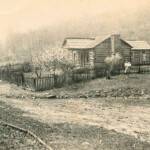 Courtesy of Dean Adkins - This is the home place of my mother, Manda Lou (Dean) Adkins in the “Dean Holler.” She is standing and holding my brother who just turned 80. My grandmother, Maude (Bradshaw) Dean is standing in the doorway. Wayne County, WV. Dean Hollow, Wayne County, WV