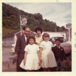 George Taylor Family -George, Evelyn, Elizabeth, Sandra & Billy June 1963, Cherry Tree. (411963) George Taylor Family -George, Evelyn, Elizabeth, Sandra & Billy Jun 1963, Cherry Tree, Logan County, WV