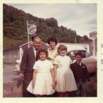 George Taylor Family -George, Evelyn, Elizabeth, Sandra & Billy June 1963, Cherry Tree. (411963) George Taylor Family -George, Evelyn, Elizabeth, Sandra & Billy Jun 1963, Cherry Tree, Logan County, WV