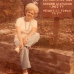 Helen Fortner at the Blair Mountain Fire Tower. Photo courtesy of her son, Richard D. Fortner. Helen Fortner at the Blair Mountain Fire Tower, Logan County, WV