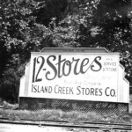Holden Island Creek Stores sign, Logan County, WV