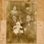 Logan County, WV. Photo of Mary Ann Perry Jeffery, Amanda Mullins Perry, Ovie Jeffery, Margie Jeffery, Milton A. Mullins.