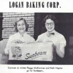1955 LHS Yearbook Ad LHS 1955 Peggy McDorman and Ruth Napier, Logan Baking Corp. Ad, Logan, WV