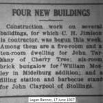 Clipping courtesy of Brandon Ray Kirk. Logan Banner, 17 June 1927 clipping