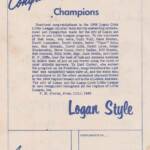 Logan Civic Little League Teams Booklet courtesy of Herb Harvey. Logan Civic Little League 1965