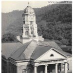 Circa 1930 photo of the Logan County, WV Court House and the Court House Elm Tree that provided enjoyable shade for so many. Image 01649. Circa 1930 photo of the Logan County, WV Court House. show the Court House Elm Tree.