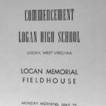 Logan High 1964 Graduation Commencement Program. Courtesy of Bob Piros. Logan High 1964 Commencement, Logan, WV