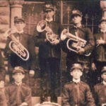 Logan Military Band Postcard. If you can identify any of them, please leave a comment. Image 18946. Photo Postcard - Logan Military Band, Logan, WV