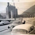 Logan boulevard and power plant, December 1955 courtesy of Dwight Williamson. Image 1672. Photo of the Logan boulevard and power plant, December 1955, Logan, WV.