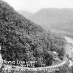 Lovers Leap near Ansted, WV. Postcard image of Lovers Leap near Ansted, WV
